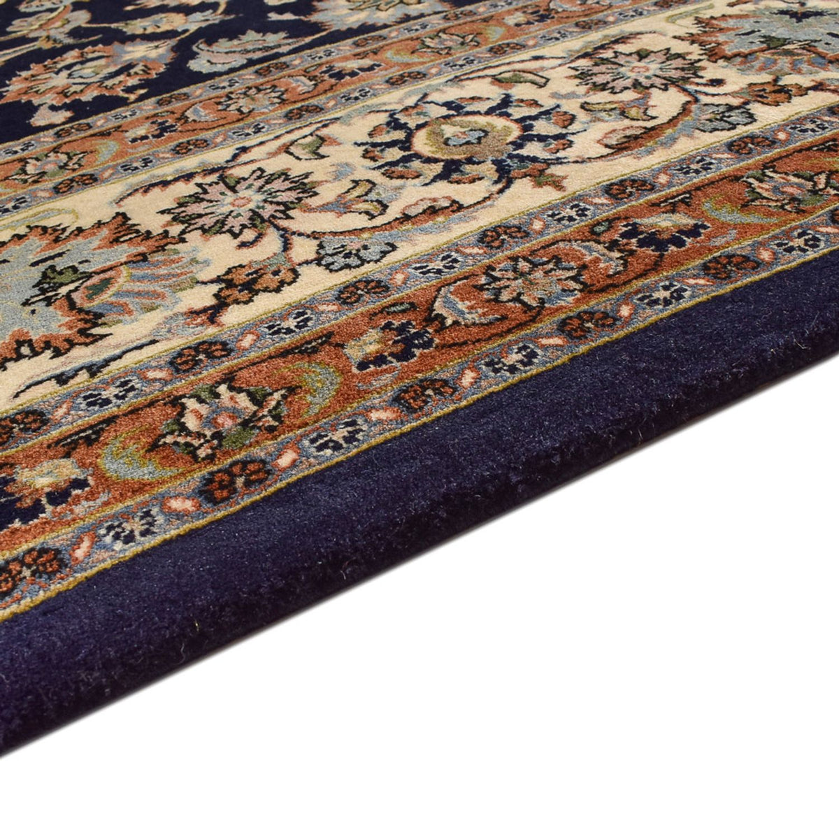 Tapis persan - Classique - Royal - 394 x 296 cm - bleu foncé