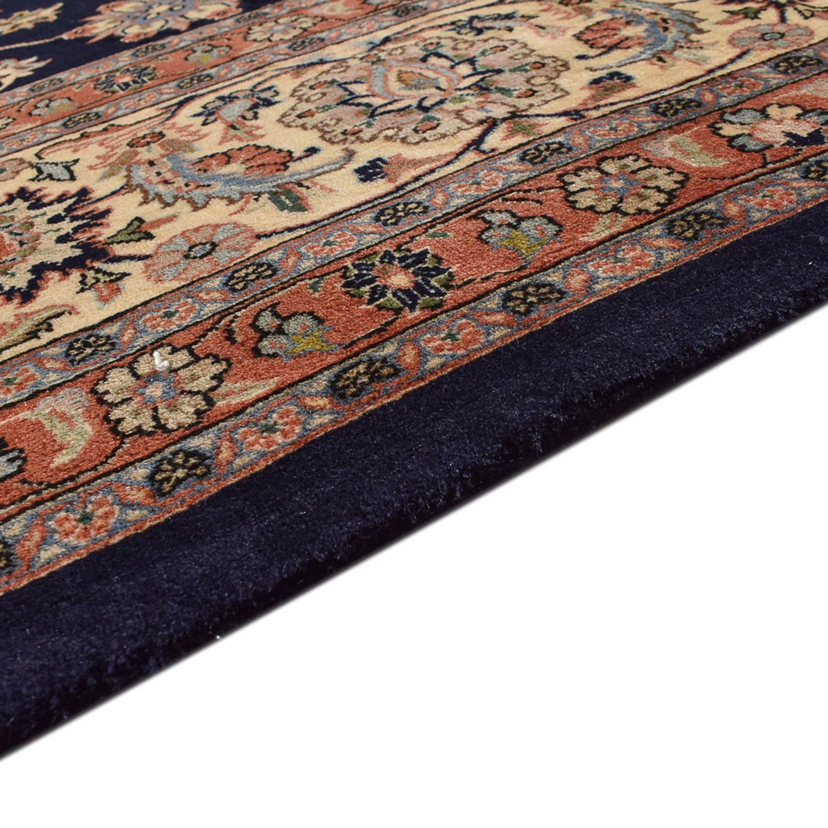Tapis persan - Classique - Royal - 388 x 300 cm - bleu foncé