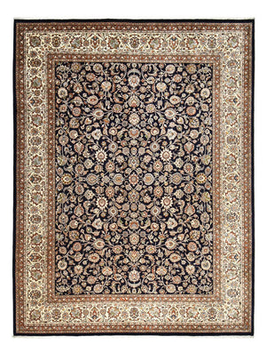 Tapis persan - Classique - Royal - 388 x 300 cm - bleu foncé