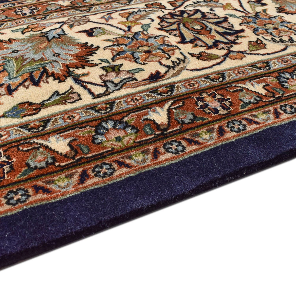 Tapis persan - Classique - Royal - 388 x 300 cm - bleu foncé