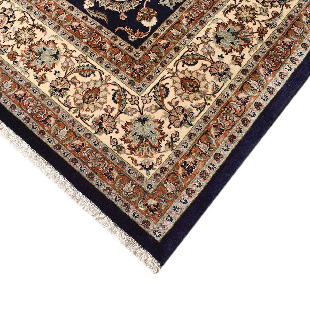Tapis persan - Classique - Royal - 382 x 296 cm - bleu foncé