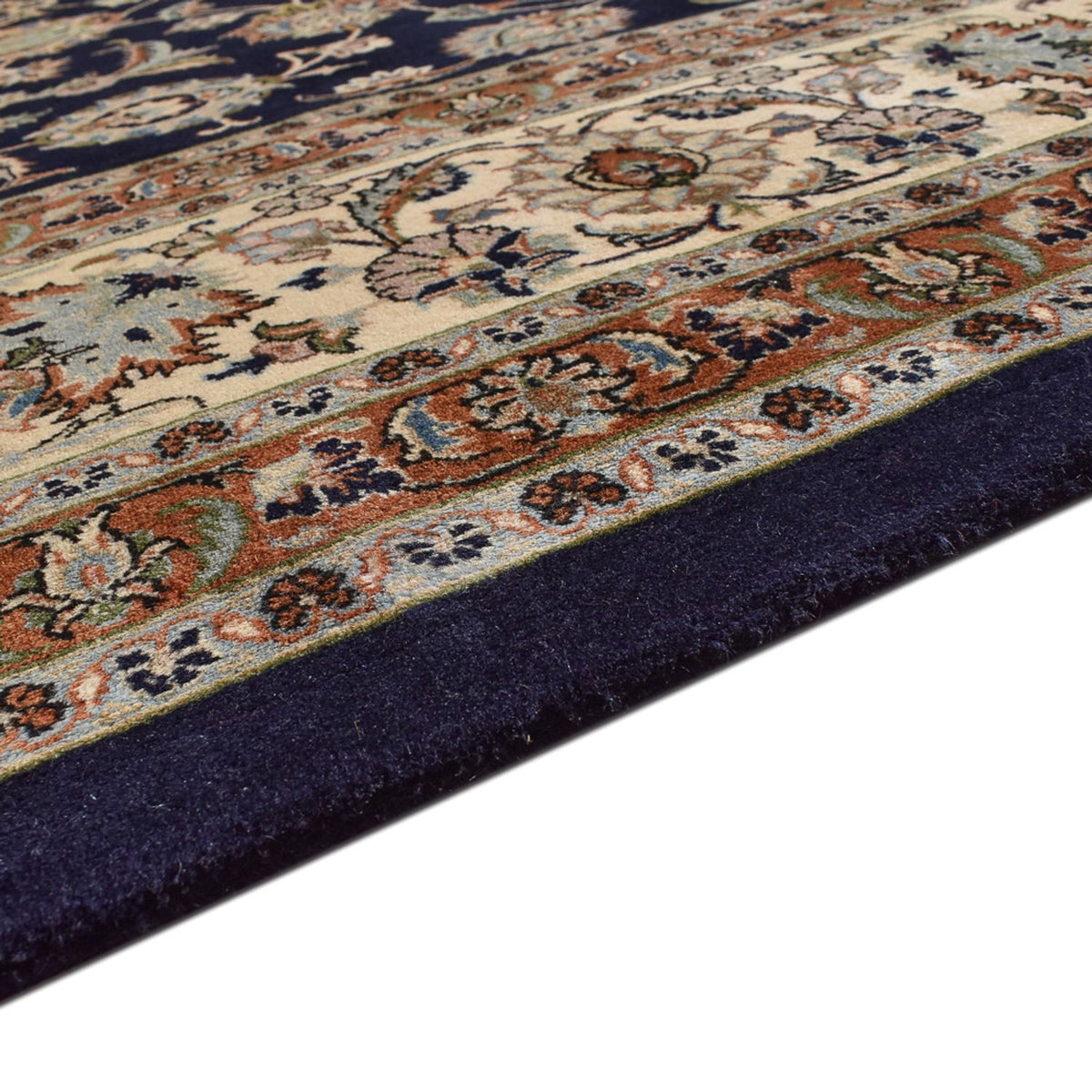 Tapis persan - Classique - Royal - 382 x 296 cm - bleu foncé