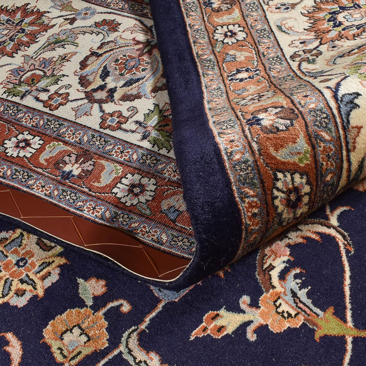 Tapis persan - Classique - Royal - 386 x 300 cm - bleu foncé