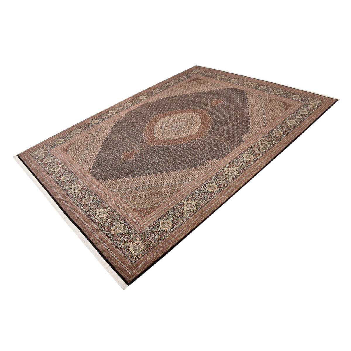 Tapis persan - Tabriz - Royal - 400 x 300 cm - camel foncé