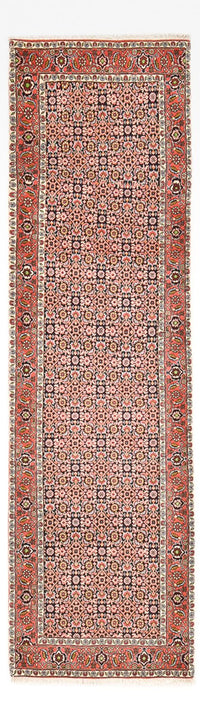 Tapis de couloir Tapis persan - Bidjar - 300 x 86 cm - rouille
