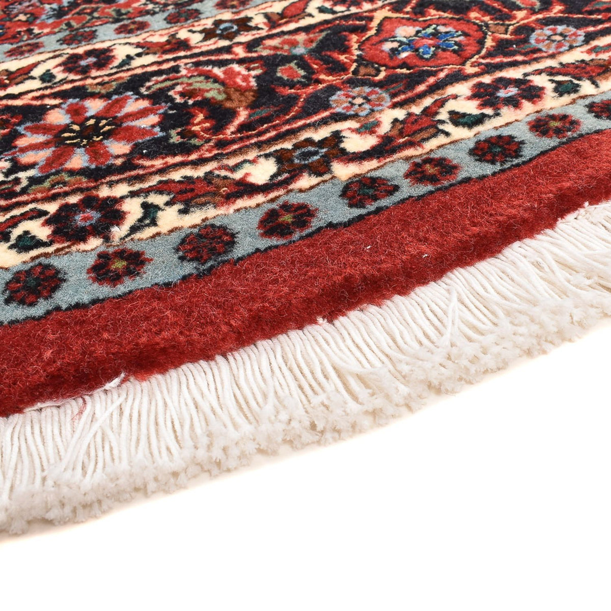 Tapis persan - Bidjar ronde  - 150 x 150 cm - rouge foncé