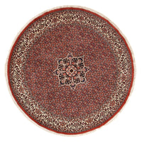 Tapis persan - Bidjar ronde  - 170 x 170 cm - rouge foncé