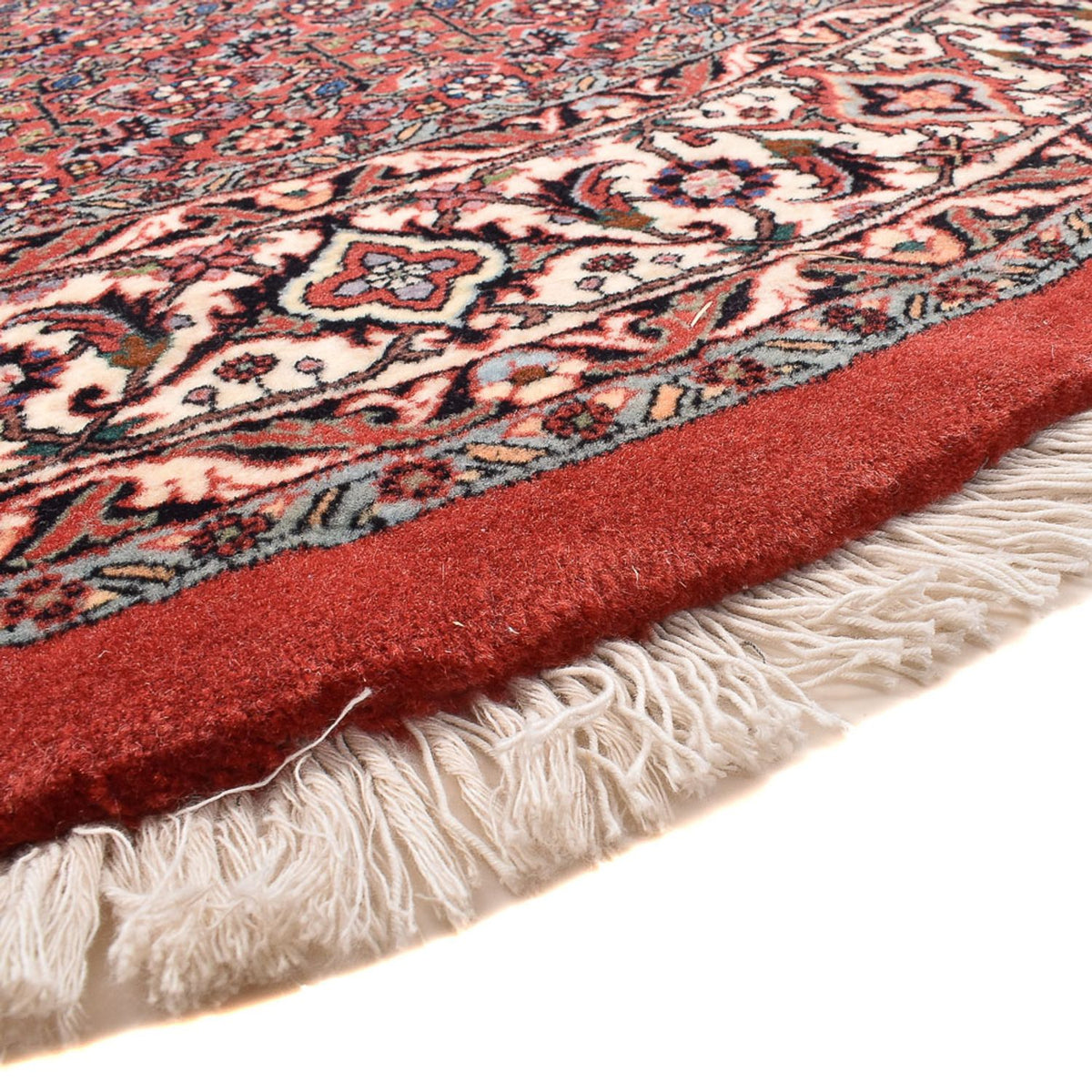 Tapis persan - Bidjar ronde  - 170 x 170 cm - rouge foncé