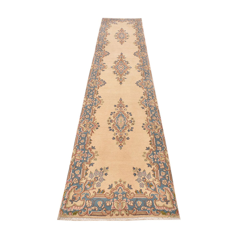 Tapis de couloir Tapis persan - Royal - 408 x 75 cm - beige