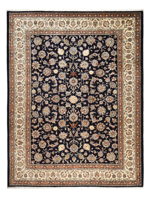 Tapis persan - Classique - Royal - 390 x 297 cm - bleu foncé
