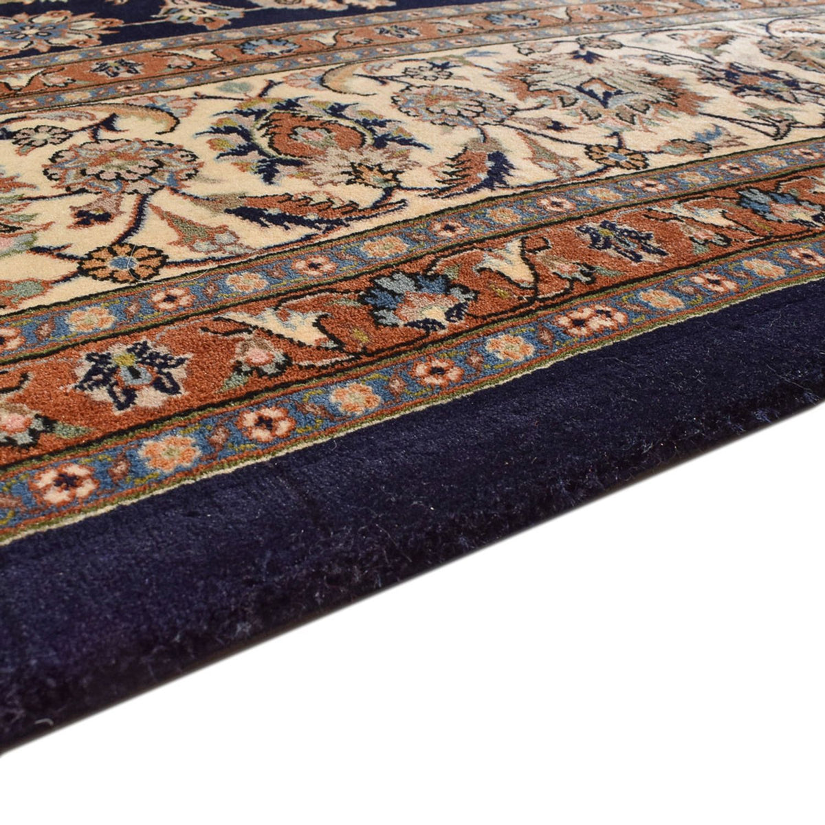 Tapis persan - Classique - Royal - 390 x 297 cm - bleu foncé