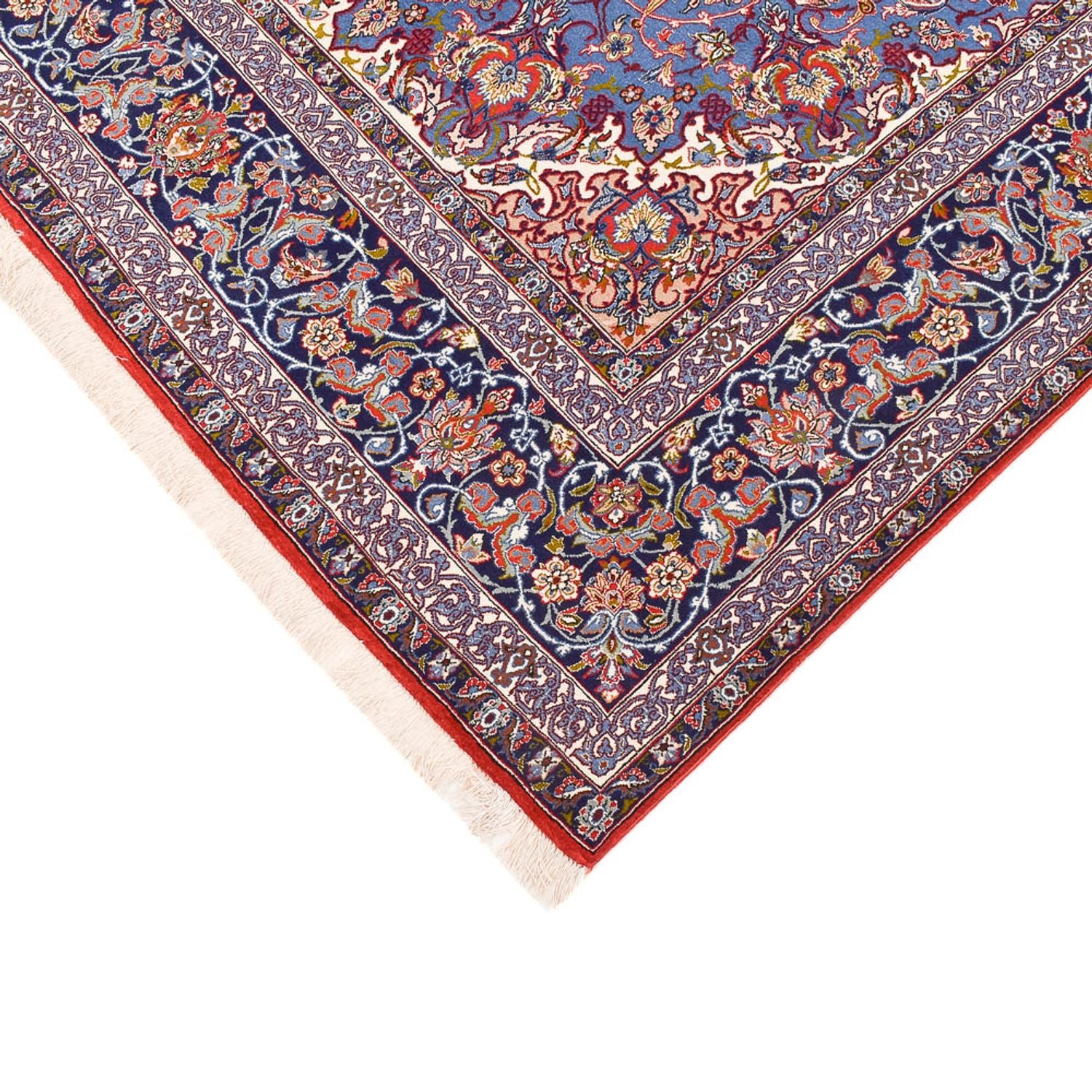 Tapis persan - Isfahan - Premium - 245 x 154 cm - bleu
