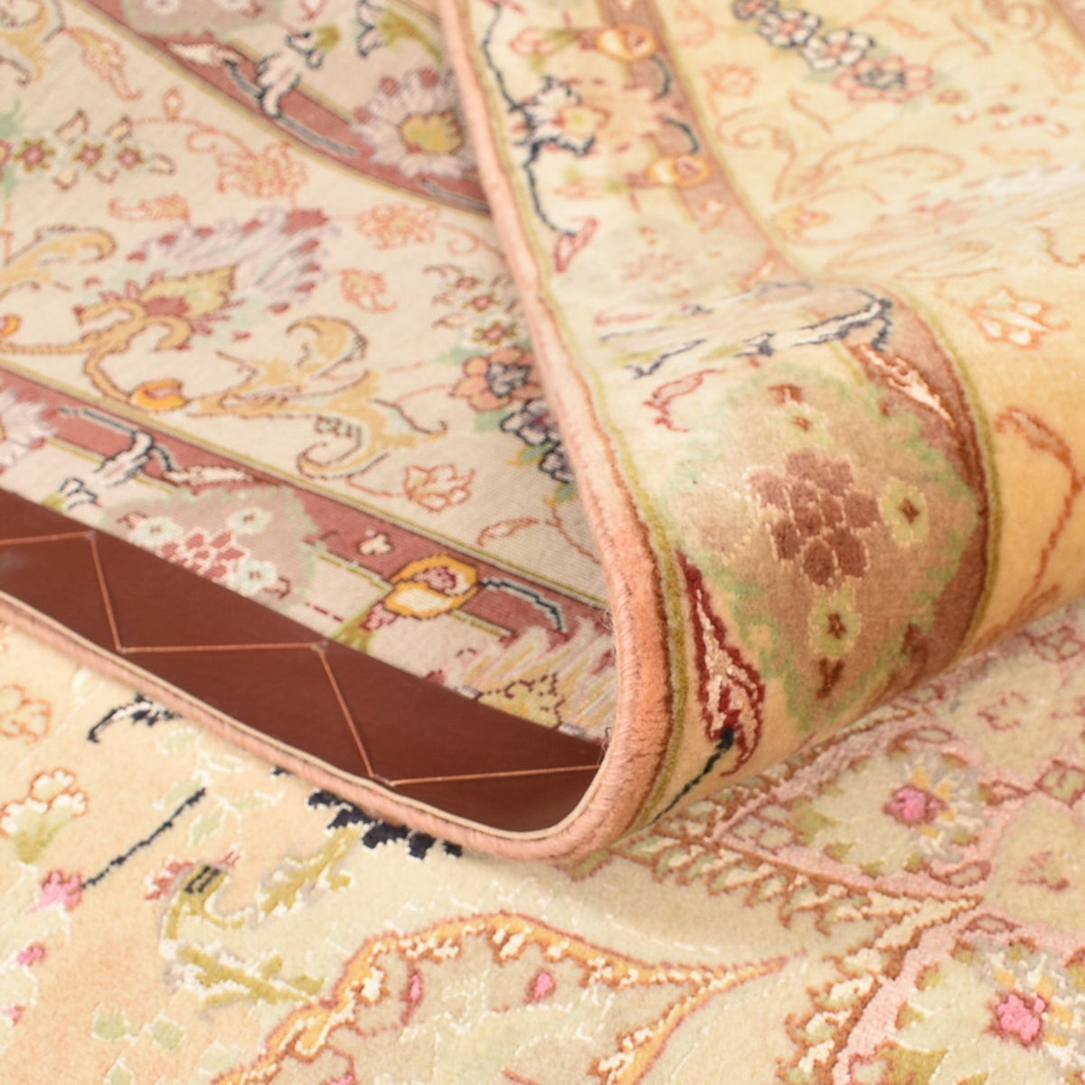 Tapis persan - Tabriz - Royal - 294 x 203 cm - jaune