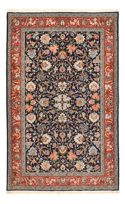 Tapis persan - Isfahan - Premium - 226 x 136 cm - bleu foncé