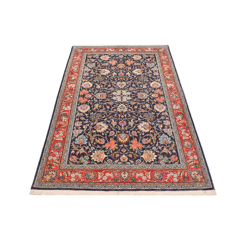 Tapis persan - Isfahan - Premium - 226 x 136 cm - bleu foncé