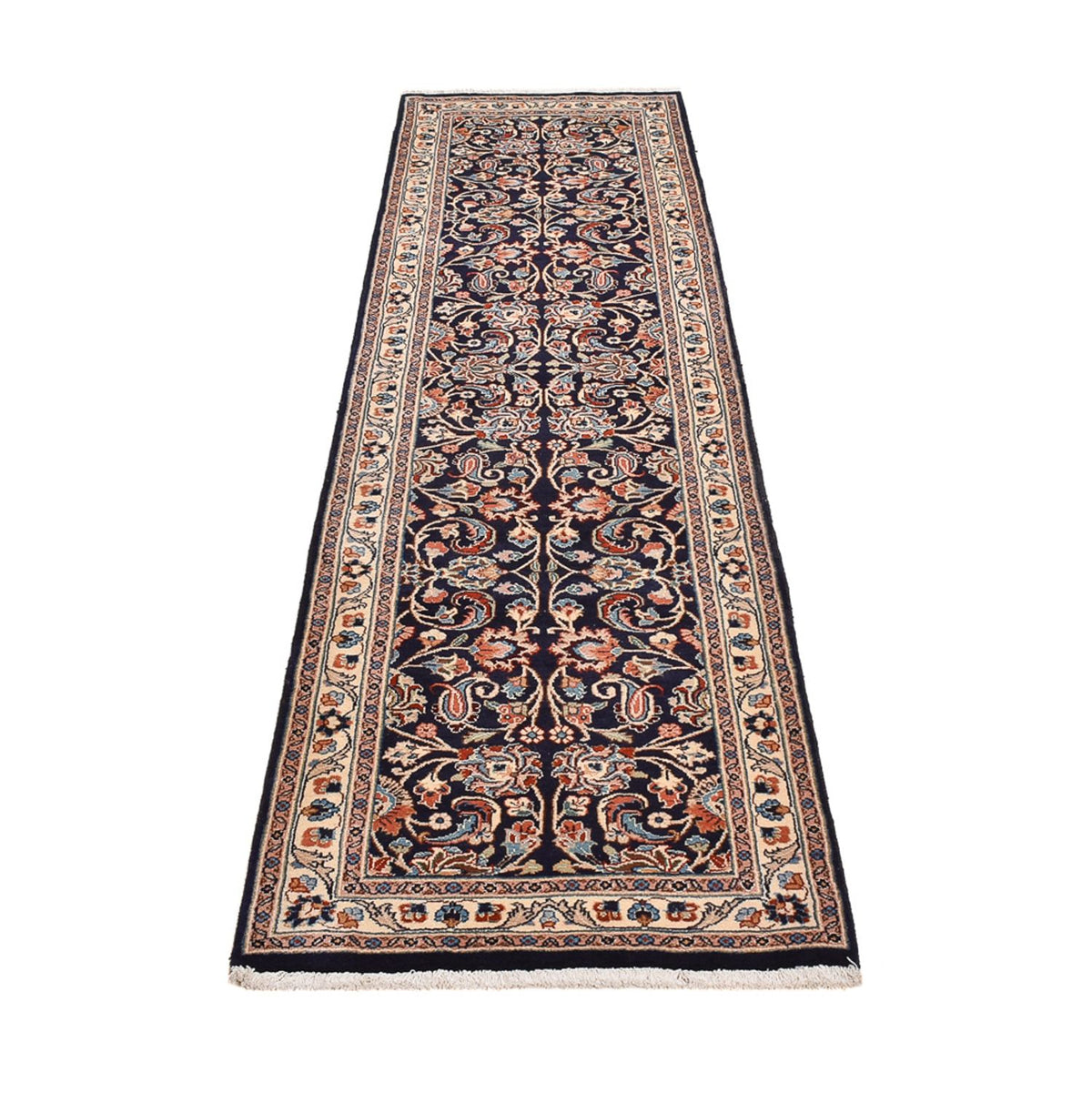 Tapis de couloir Tapis persan - Classique - 290 x 75 cm - bleu foncé