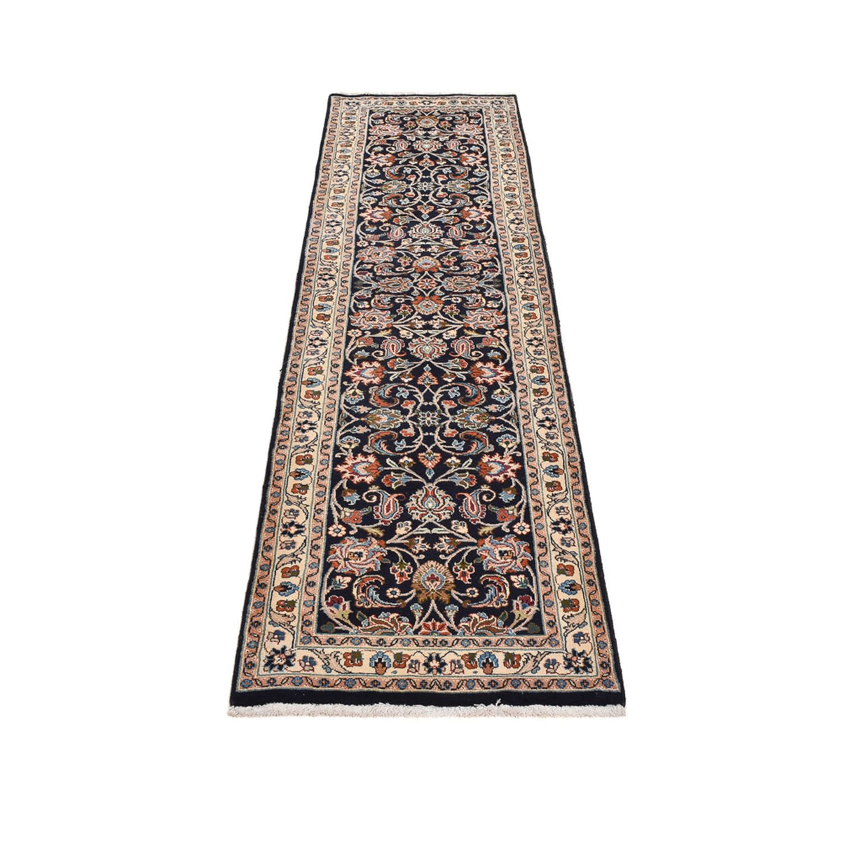 Tapis de couloir Tapis persan - Classique - 295 x 75 cm - bleu foncé