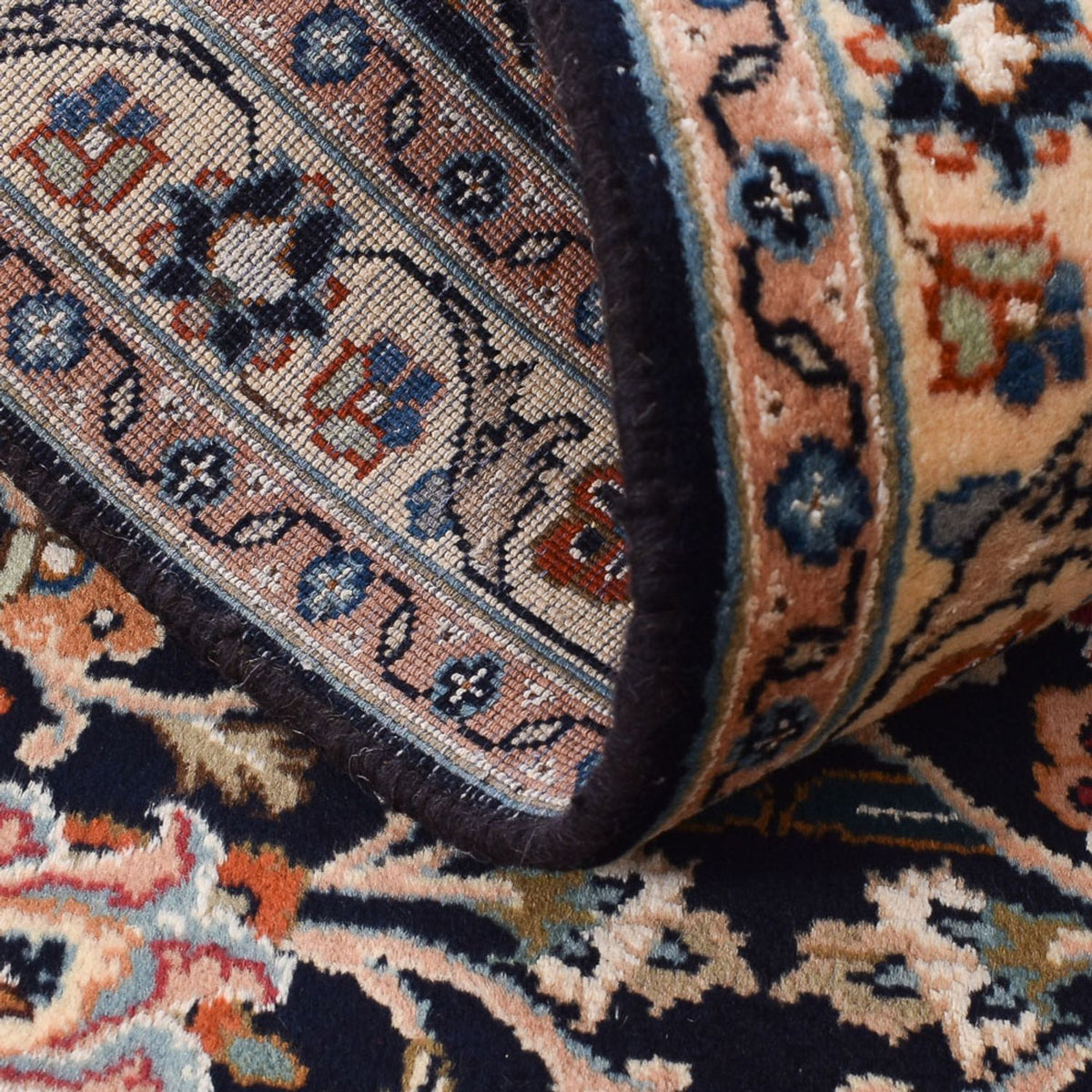 Tapis de couloir Tapis persan - Classique - 298 x 75 cm - bleu foncé