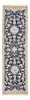 Tapis de couloir Tapis persan - Nain - Royal - 185 x 56 cm - bleu foncé