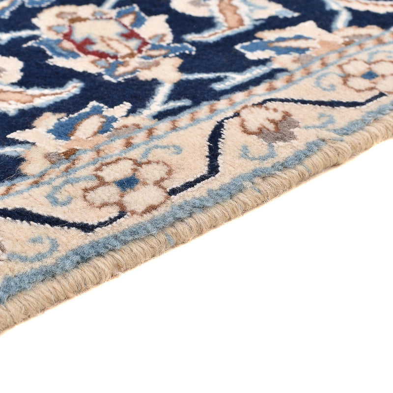 Tapis de couloir Tapis persan - Nain - Royal - 185 x 56 cm - bleu foncé