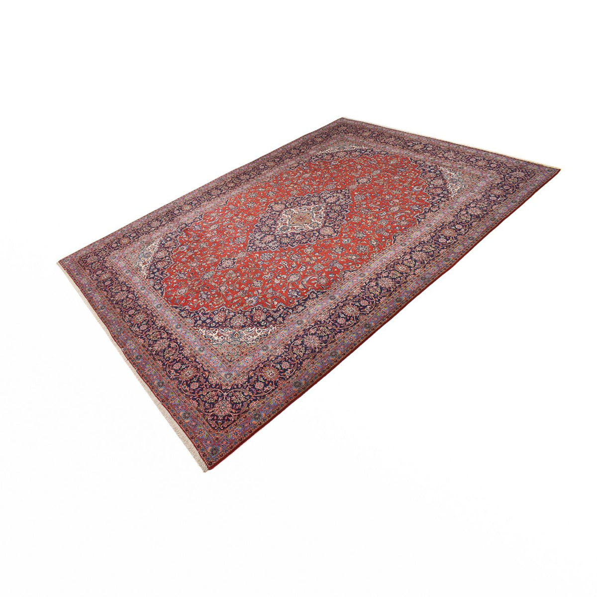 Tapis persan - Keshan - 412 x 300 cm - rouge