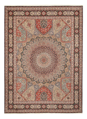 Tapis persan - Tabriz - Royal - 400 x 303 cm - beige foncé
