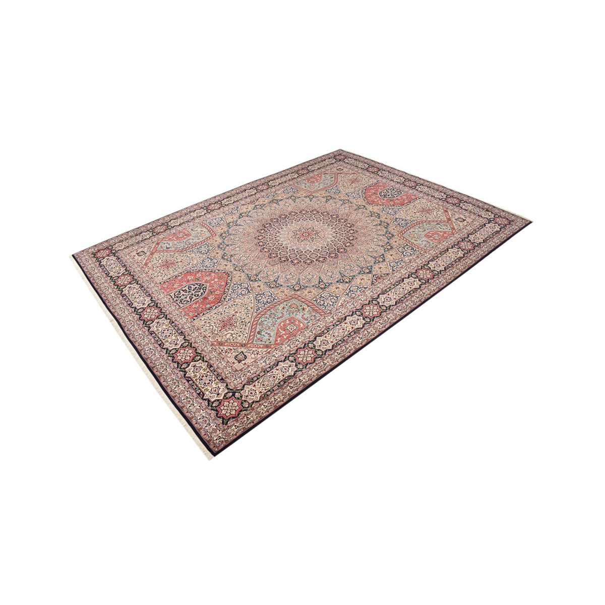 Tapis persan - Tabriz - Royal - 400 x 303 cm - beige foncé