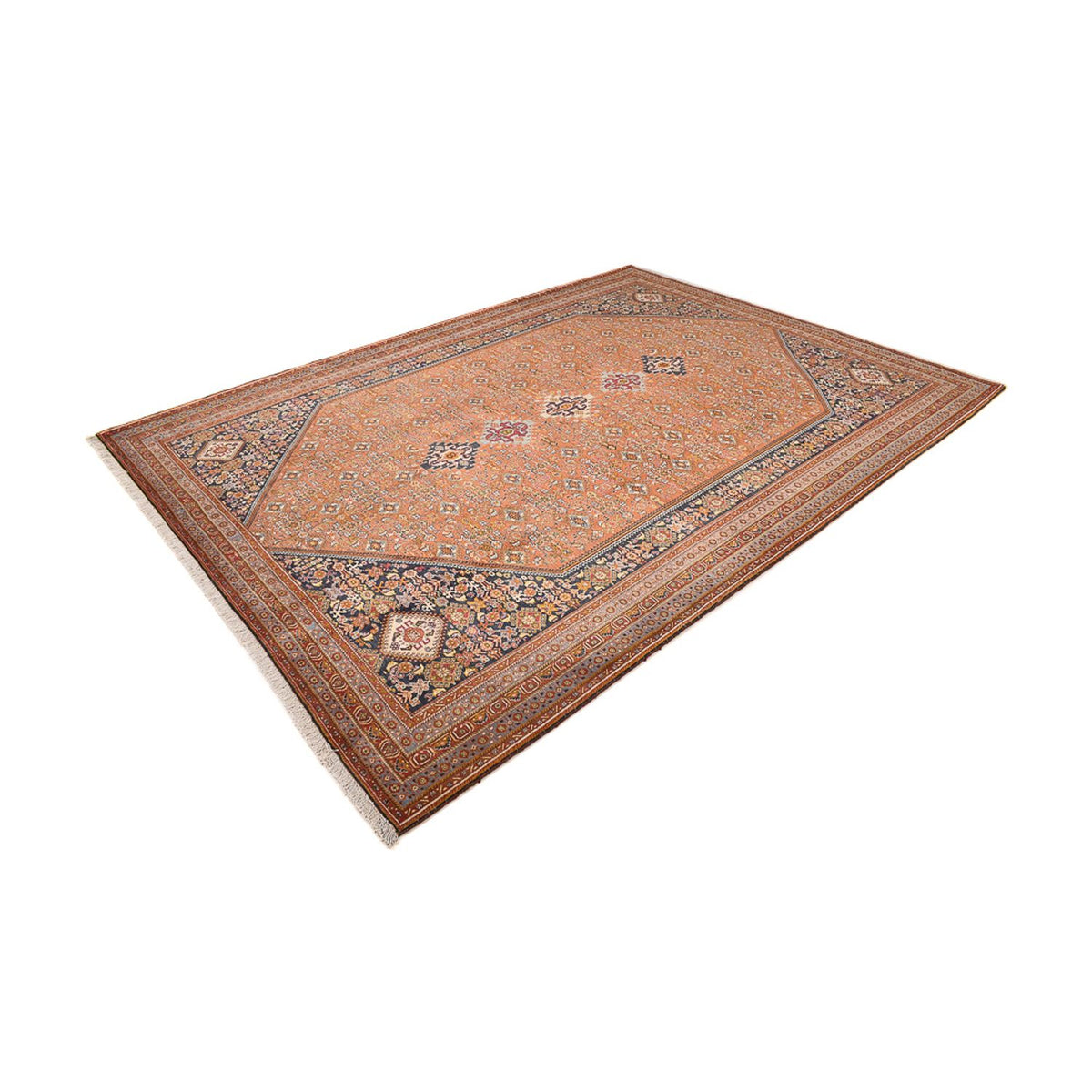 Tapis Gabbeh - Persan Kashkuli - 343 x 254 cm - rouge clair