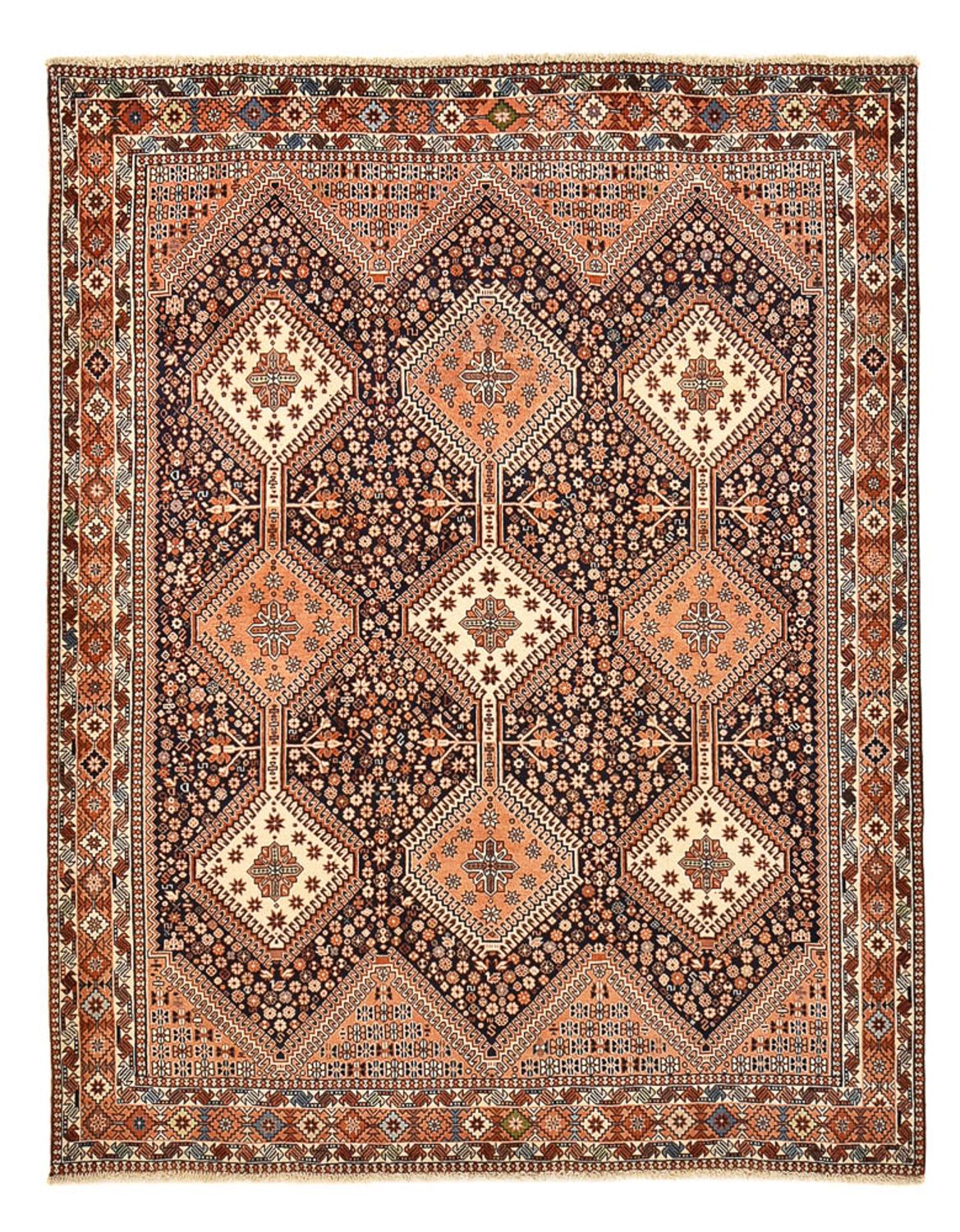 Tapis persan - Nomadic - 240 x 196 cm - rouille