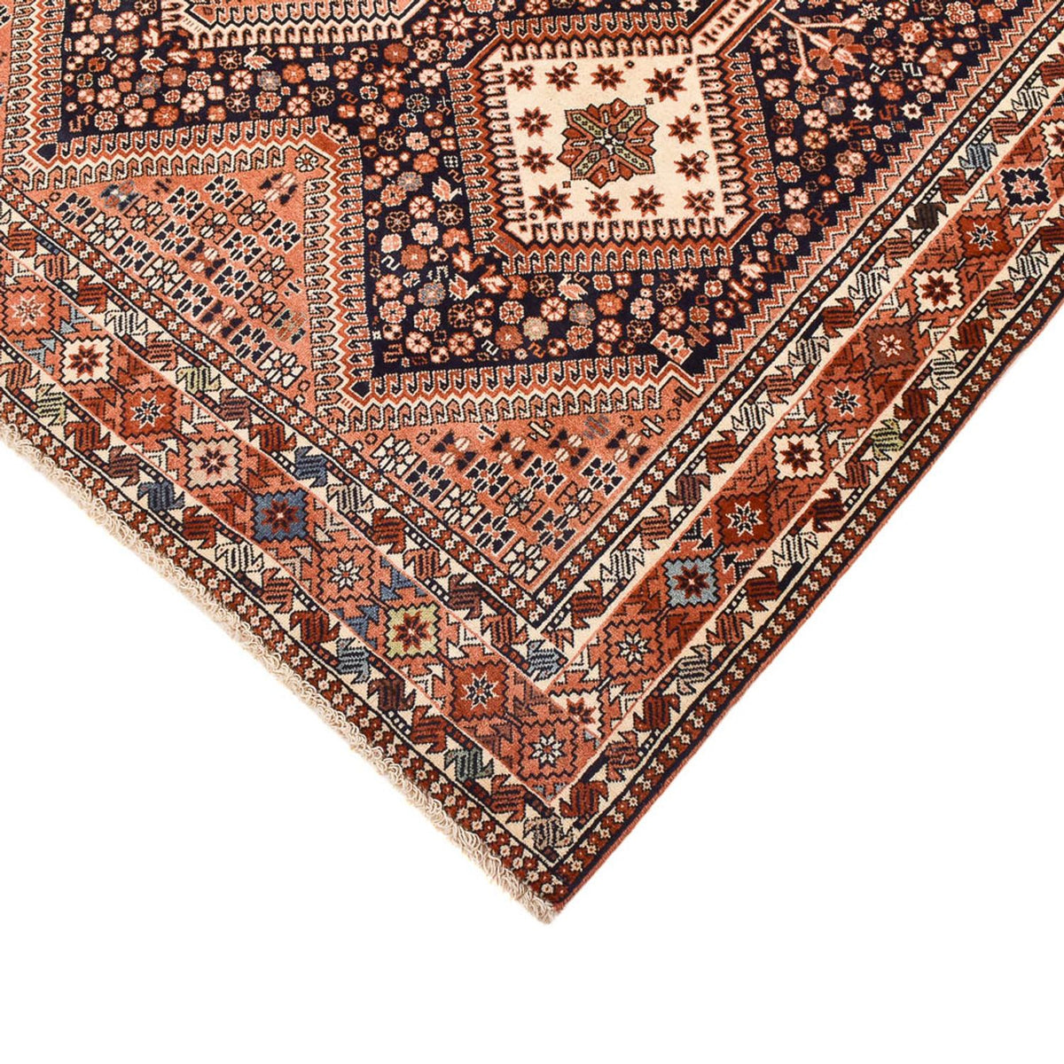 Tapis persan - Nomadic - 240 x 196 cm - rouille