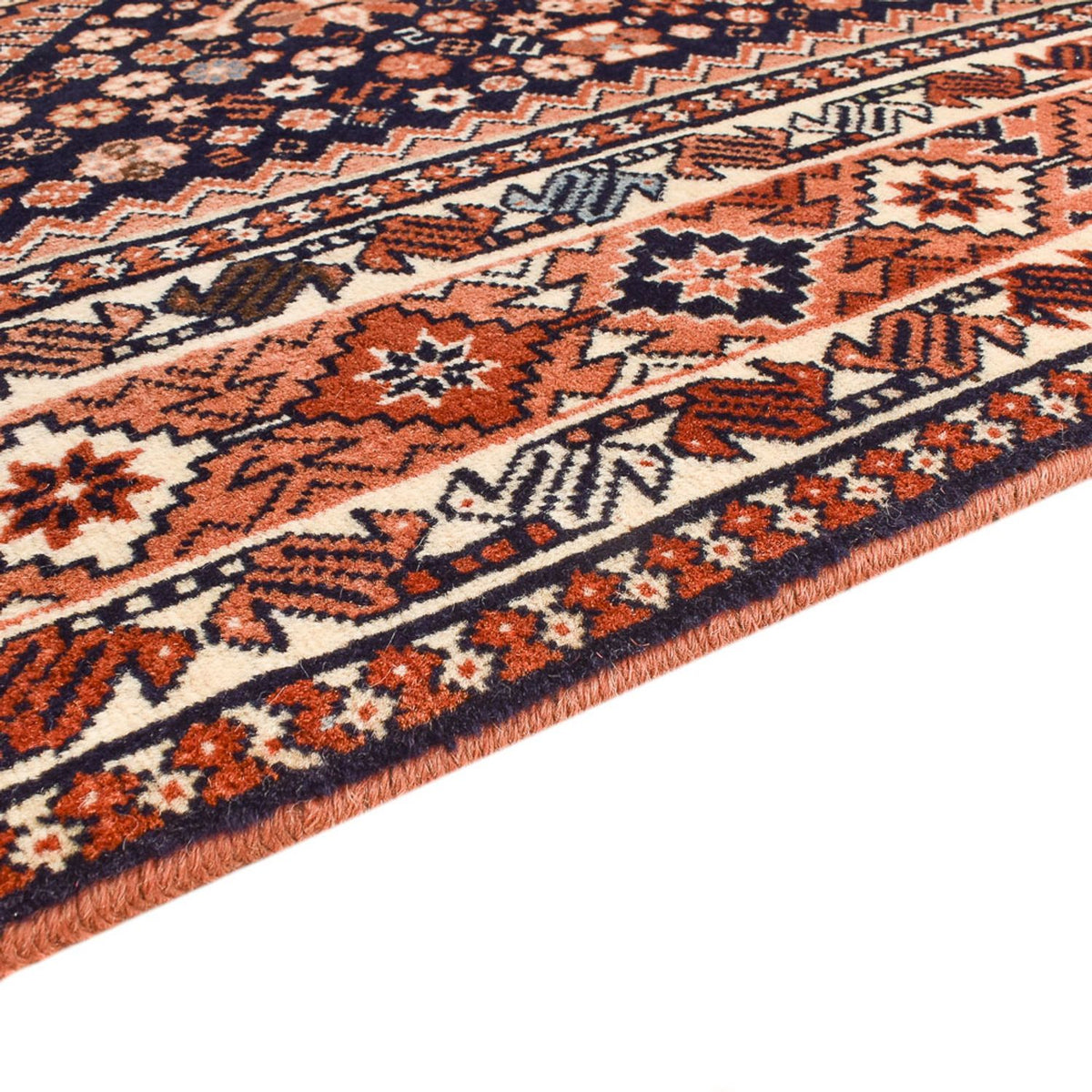 Tapis persan - Nomadic - 240 x 196 cm - rouille