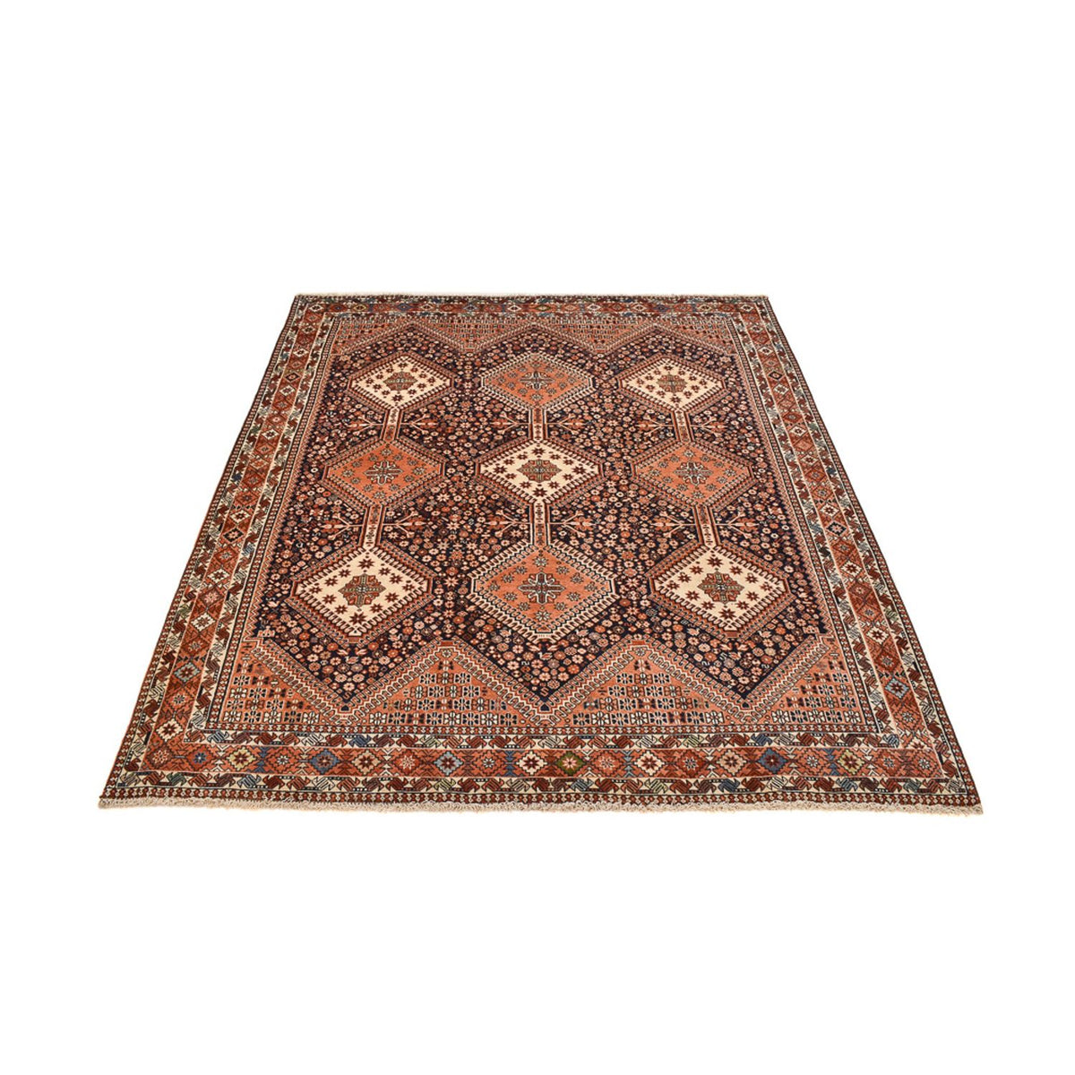 Tapis persan - Nomadic - 240 x 196 cm - rouille