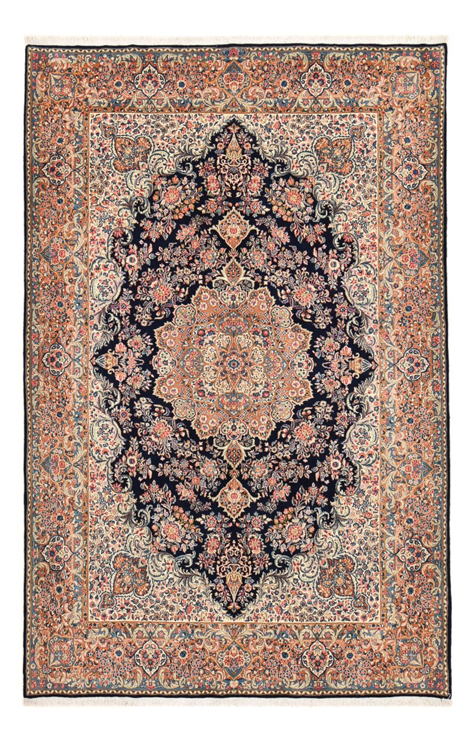Tapis persan - Royal - 312 x 203 cm - bleu foncé
