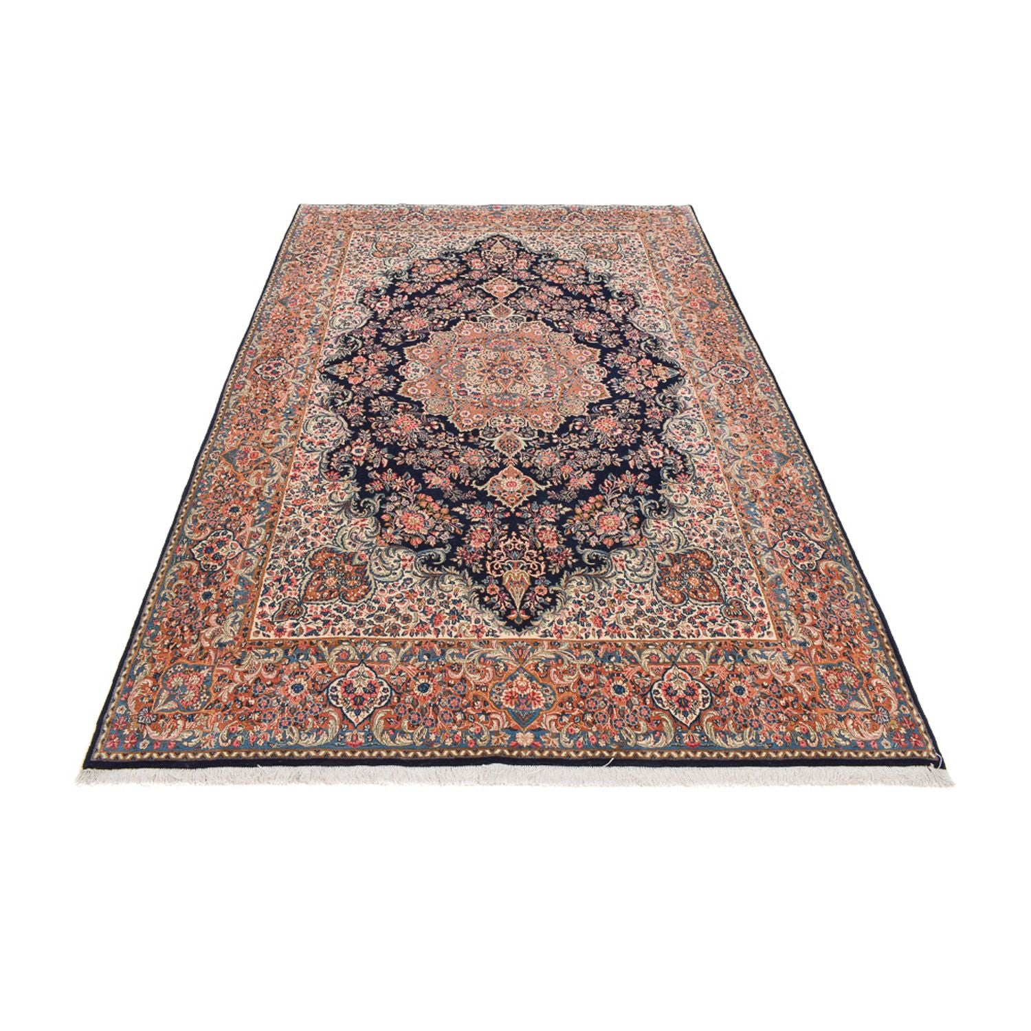 Tapis persan - Royal - 312 x 203 cm - bleu foncé