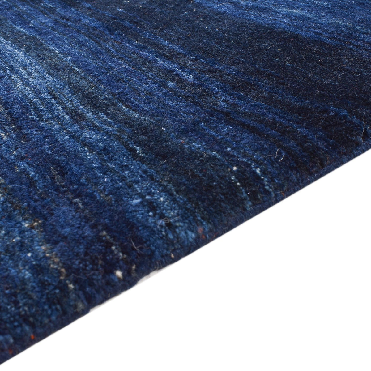 Tapis Gabbeh - Loribaft Persan - 195 x 158 cm - bleu foncé