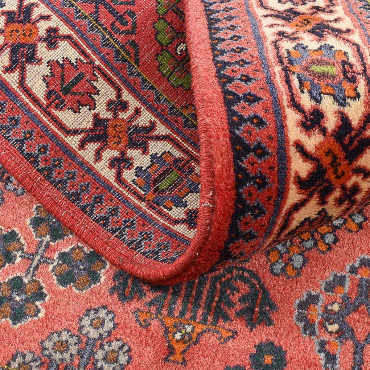 Tapis persan - Nomadic - 156 x 115 cm - rouge clair