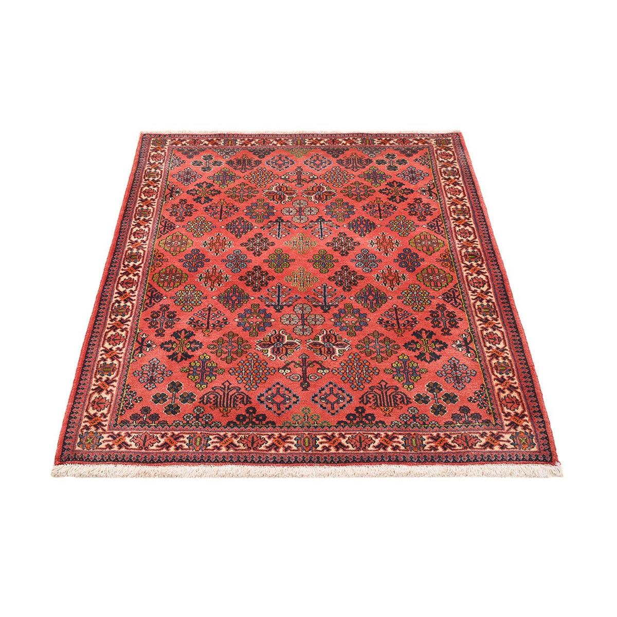 Tapis persan - Nomadic - 156 x 115 cm - rouge clair