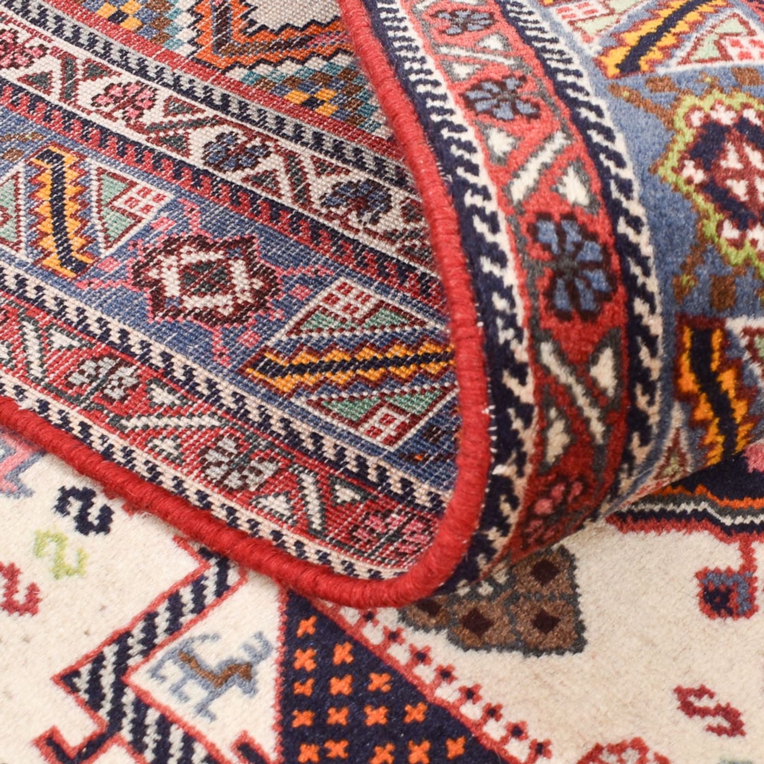 Tapis Gabbeh - Persan Kashkuli - 197 x 140 cm - multicolore