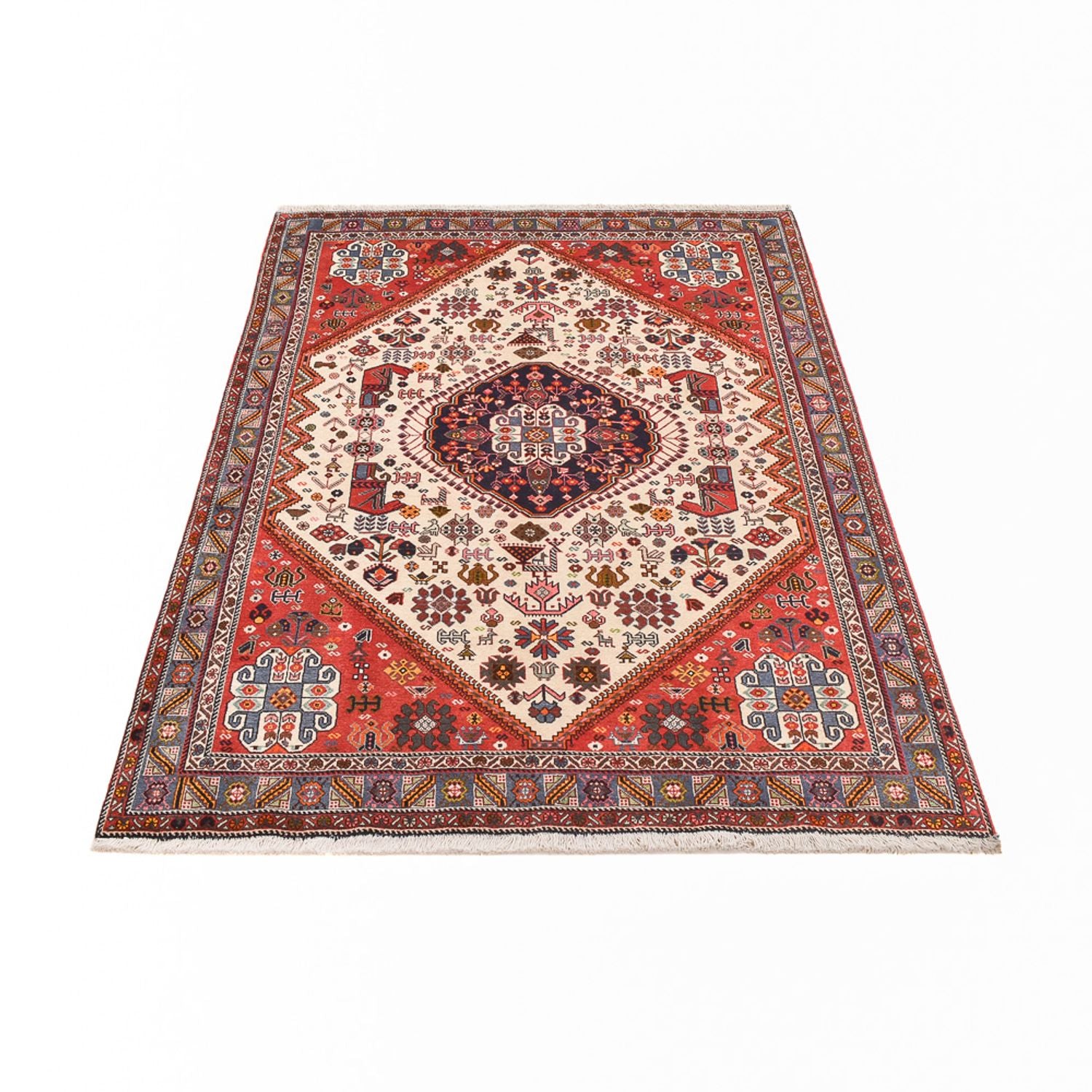 Tapis Gabbeh - Persan Kashkuli - 197 x 140 cm - multicolore