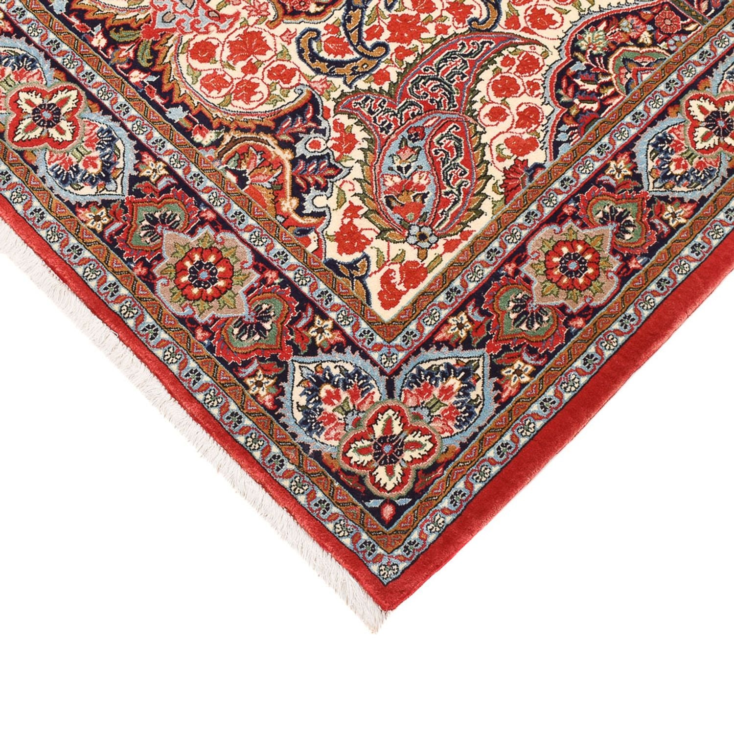 Tapis persan - Ghom - Royal - 205 x 132 cm - rouge