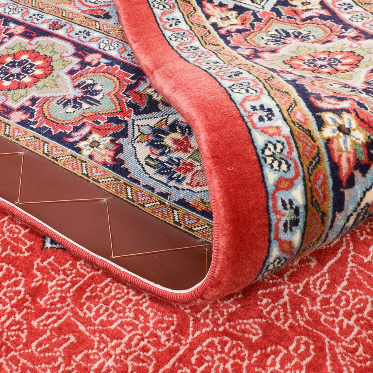 Tapis persan - Ghom - Royal - 205 x 132 cm - rouge