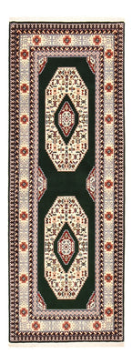 Tapis de couloir Tapis persan - Tabriz - Royal - 202 x 74 cm - bleu foncé