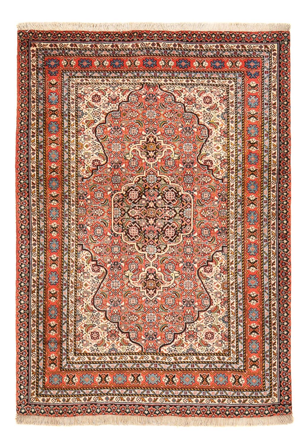 Tapis persan - Tabriz - 156 x 110 cm - rouge clair