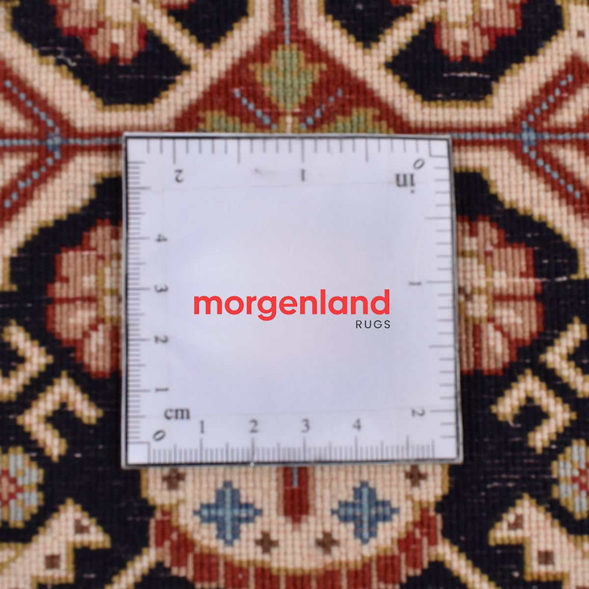 Tapis de couloir Tapis persan - Ghom - Royal - 200 x 51 cm - beige foncé