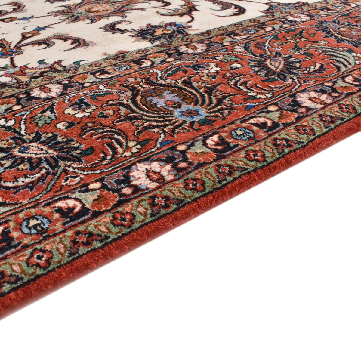 Tapis persan - Bidjar carré  - 251 x 241 cm - crème