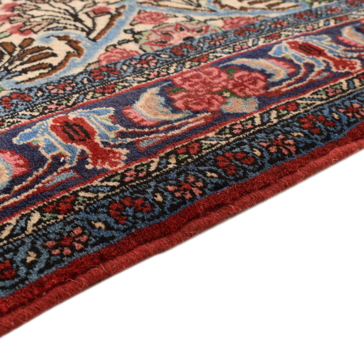 Tapis de couloir Tapis persan - Bidjar - 375 x 83 cm - beige