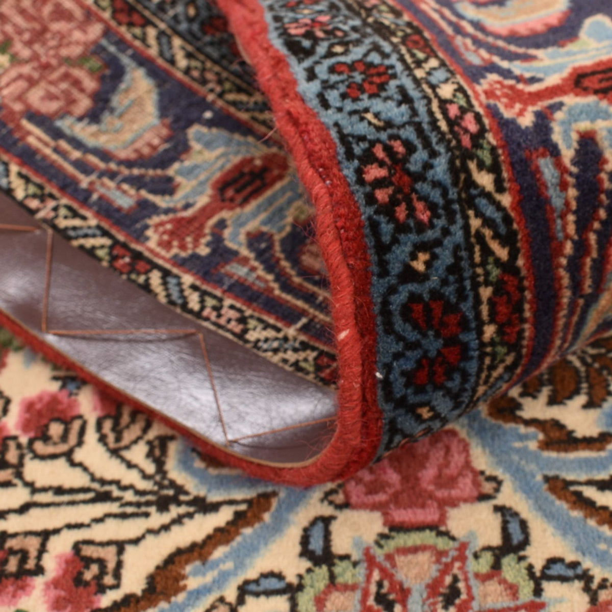 Tapis de couloir Tapis persan - Bidjar - 375 x 83 cm - beige