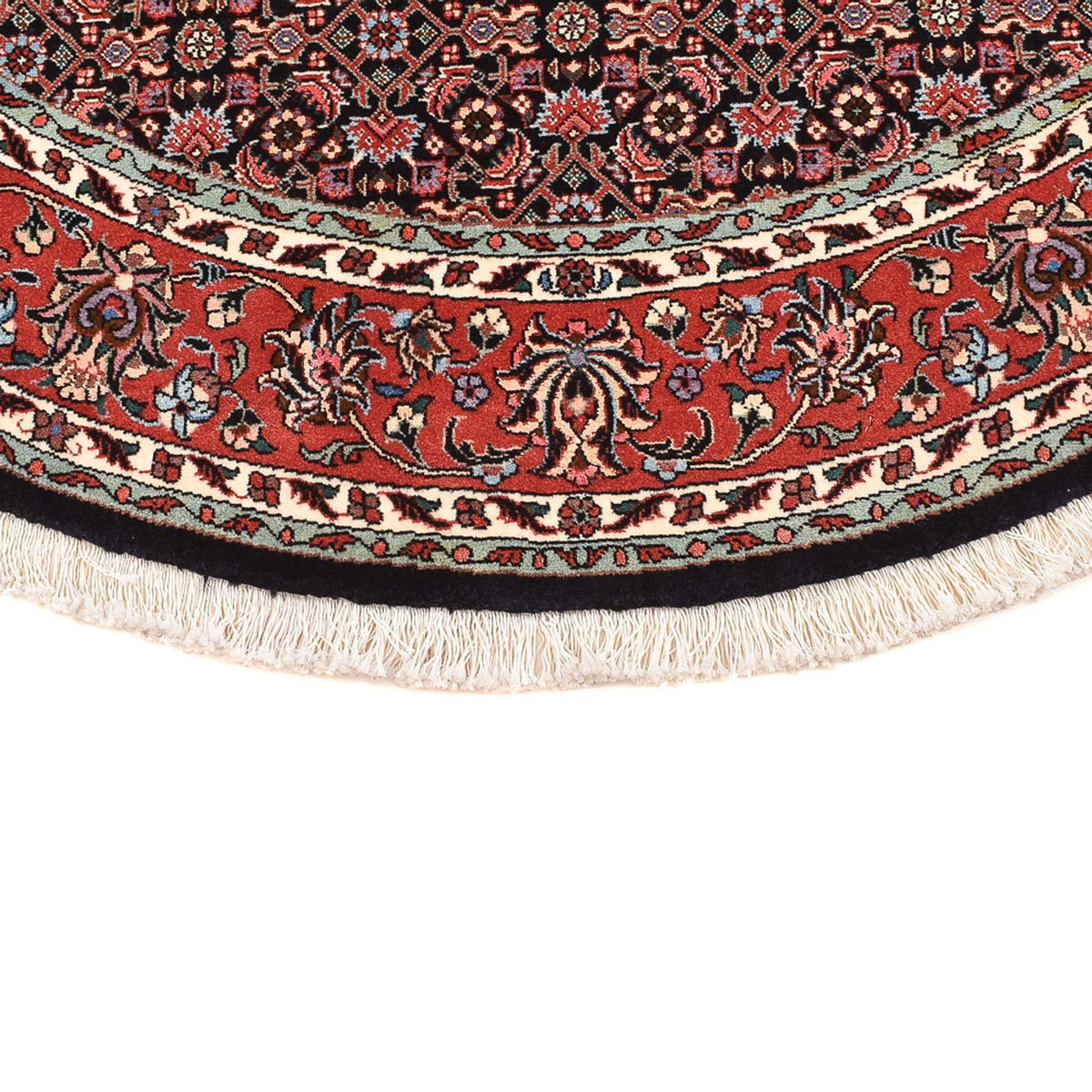 Tapis persan - Bidjar ronde  - 150 x 150 cm - rouille