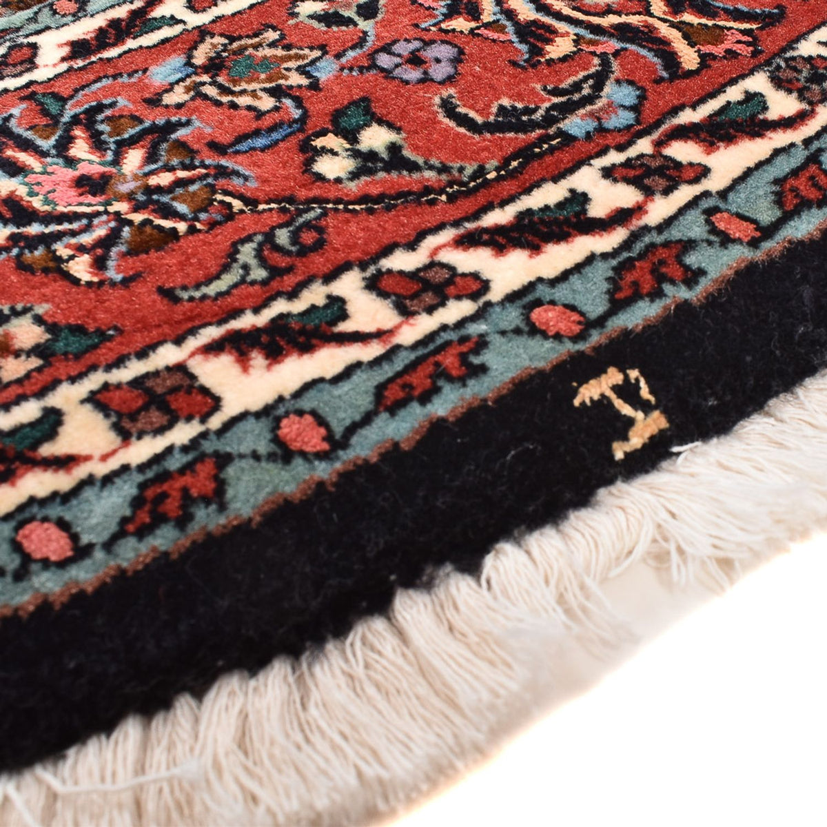 Tapis persan - Bidjar ronde  - 150 x 150 cm - rouille