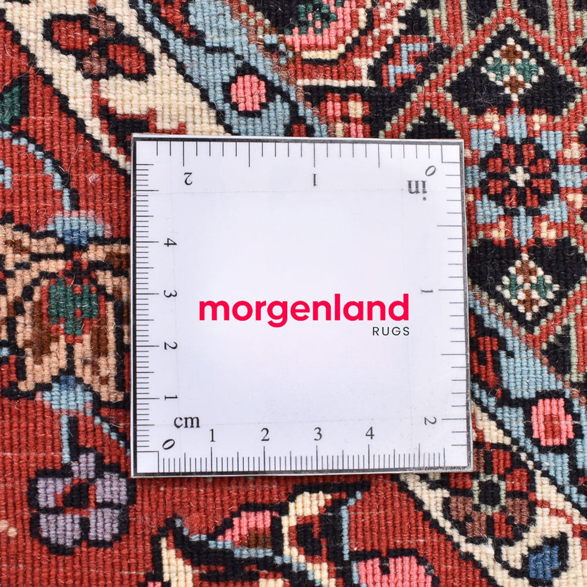 Tapis persan - Bidjar ronde  - 150 x 150 cm - rouille